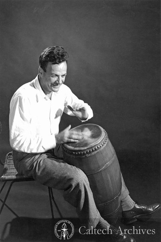 Feynman playing bongo